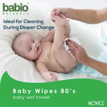 NOVEL Baby Wipes 80 Sheets pack of 6/with Lid 480 Wipes-
