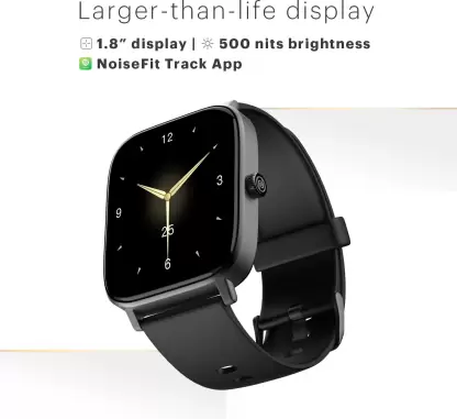 Noise Colorfit Icon 2 1.8 Display with Bluetooth Calling, AI Voice Assistant Smartwatch Black Strap, Regular-