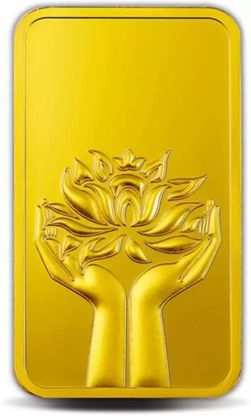 MMTC-PAMP India Pvt Ltd Lotus 24 9999 K 1 g Yellow Gold Bar-