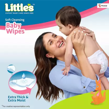 Little's Soft Cleansing Baby Wipes with Aloe Vera, Jojoba Oil and Vitamin E 320 Wipes-