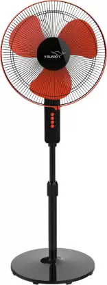 V-Guard Esfera STS Plus 2 in 1 Convertible (Red Black) 400 mm 3 Blade Pedestal Fan Red Black, Pack of 1-