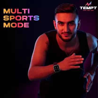 TEMPT Verge with Calling Function I Multi Sports Mode I SpO2 Heart Rate Monitor I Smartwatch-