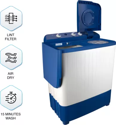 Panasonic 6.5 kg Semi Automatic Top Load Washing Machine Blue, White NA-W65L7ARB-