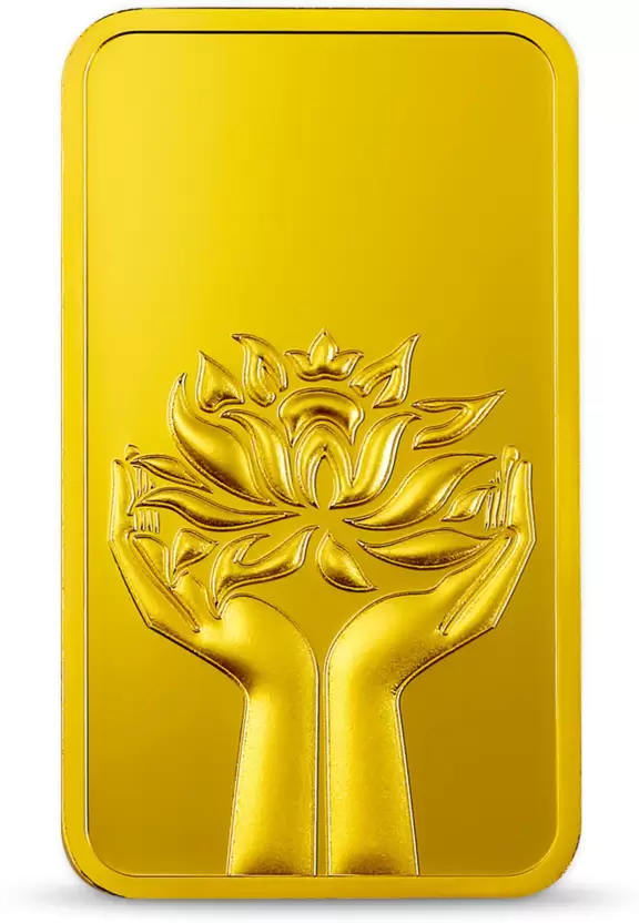 MMTC-PAMP India Pvt Ltd Lotus 24 9999 K 5 g Yellow Gold Bar-