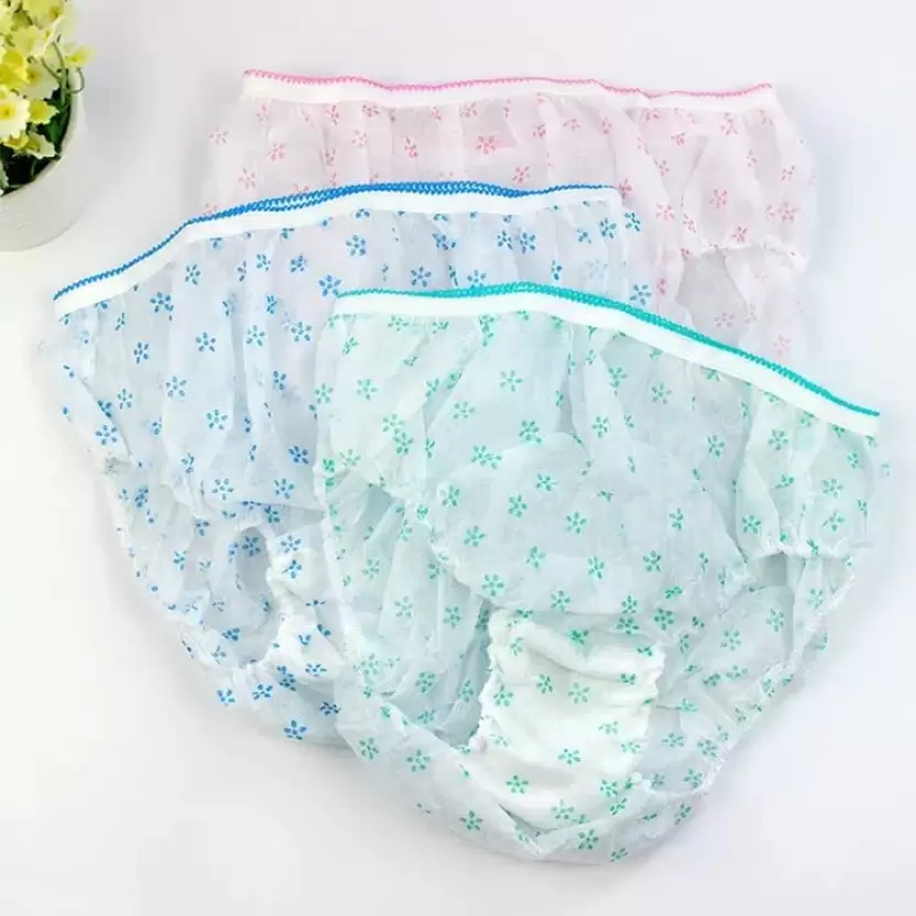 Pack of 6 Women Disposable Multicolor Panty-