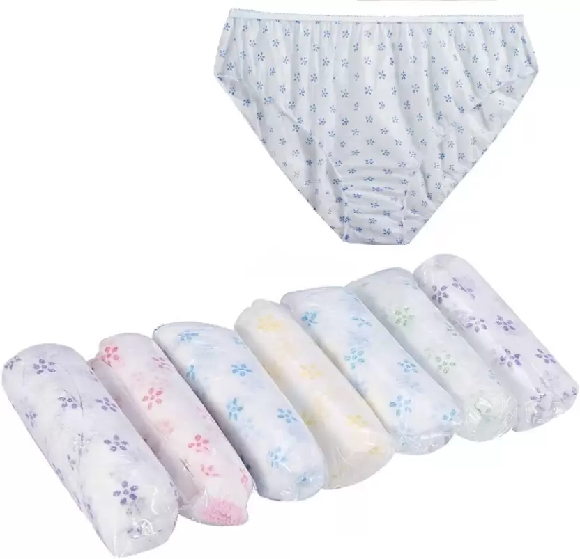 Pack of 6 Women Disposable Multicolor Panty-